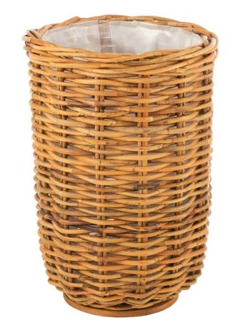 Vysoký kulatý ratanový květináč Rattan honey - Ø51*83 cm 15786