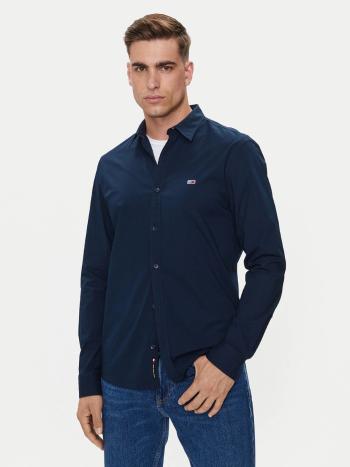 Tommy Jeans pánská tmavě modrá košile - XL (C1G)