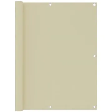 Balkónová zástěna krémová 120×600 cm oxfordská látka 134959 (134959)