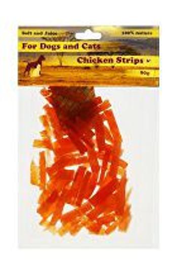 Delikatesa Kuracie prúžky polomäkké 4cm 80g + Množstevná zľava