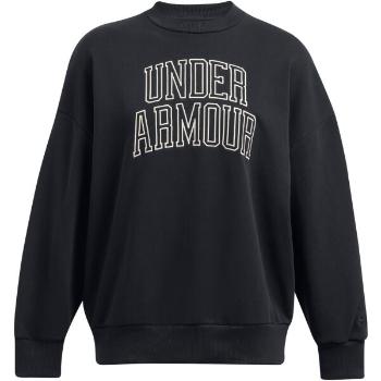 Under Armour ICON TERRY CREW Dámská mikina, černá, velikost