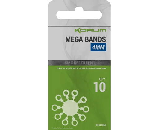 Korum kroužky smokescreen mega bands - 4 mm