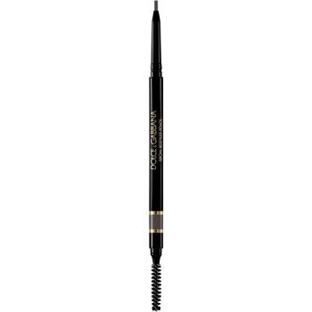 Dolce&Gabbana Brow Restyler Pencil tužka na obočí s kartáčkem odstín 04 Dark Brown - Neutral Medium Brown 0.09 g
