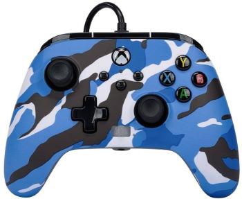 Kontroller PowerA Enhanced Wired Controller for Xbox Series X|S - Blue Camo