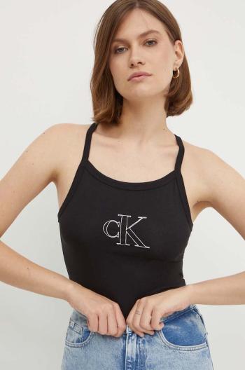 Top Calvin Klein Jeans dámský, černá barva, J20J223623