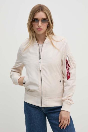 Bomber bunda Alpha Industries MA-1 TT Wmn 141041 578 béžová barva, přechodná