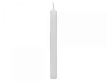 Bílá úzká svíčka Taper white - Ø 1,2 *13cm / 2.5h 70087501 (70875-01)