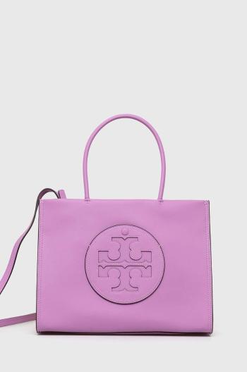 Kabelka Tory Burch Ella Bio Small Tote- Bright Amethyst fialová barva