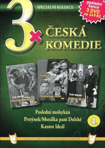 3xČeská komedie 4 (Poslední mohykán / Prstýnek + Morálka paní Dulské / Kantor Ideál) - 3DVD