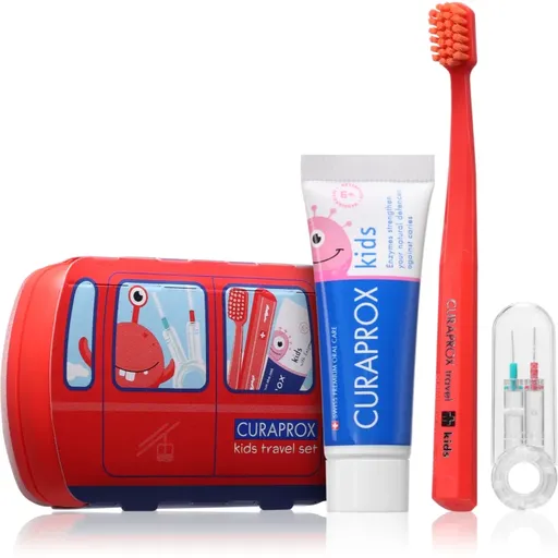 Curaprox Kids Travel Set cestovní set na zuby, jazyk a dásně pro děti 1 ks