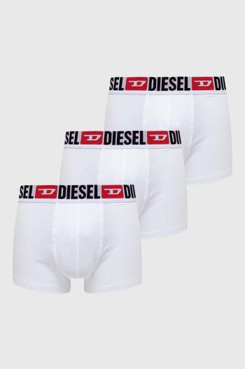 Boxerky Diesel UMBX-DAMIEN-THREE PACK BOXERS 3-pack pánské, bílá barva, 00ST3V.0DDAI