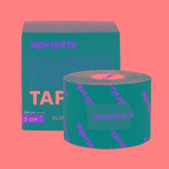 Spophy Kinesiology Tape 5 cm x 5 m tejpovací páska černá