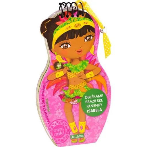 ELLA & MAX ISABELA Oblékáme brazilské panenky - omalovánky, mix, velikost