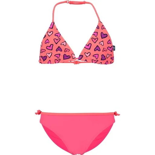 AQUOS AMELA Dívčí dvoudílné plavky, lososová, velikost 152-158