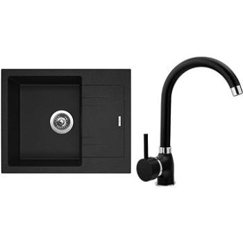 SINKS LINEA 600 N Granblack+POLO GR (LI60030NPOGR30)