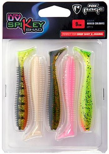 Gumicsali FOX Rage Spikey Shad Ultra UV 12cm Mixed Colours 5 db