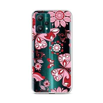 TopQ Kryt Realme 9 Pro silikon Pink Butterfly 73151 (Sun-73151)