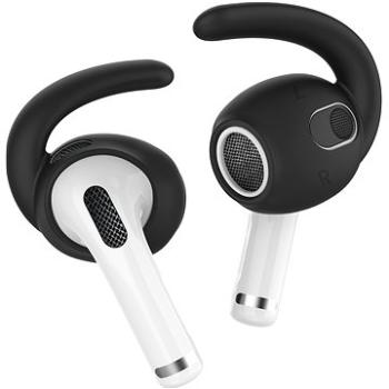 AhaStyle silikonové Earhooks pro AirPods 3 Black 4ks (PT60-3-black-2L-2S)