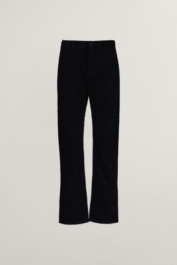 KALHOTY GANT RELAXED WORKWEAR CORD TROUSERS EVENING BLUE