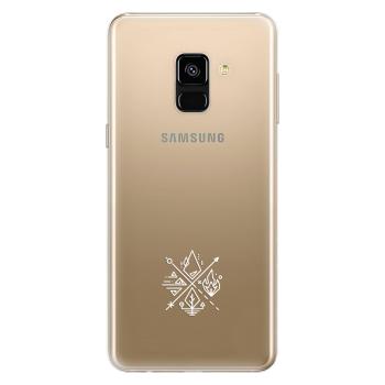 Odolné silikonové pouzdro iSaprio - čiré - Elements - Samsung Galaxy A8 2018