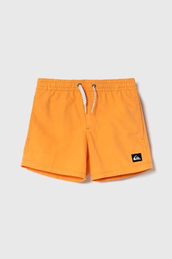 Dětské plavkové šortky Quiksilver SOLID YTH 14 oranžová barva