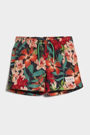 PLAVKY GANT FLORAL PRINT SWIM SHORTS MARINE