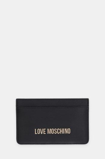 Pouzdro na karty Love Moschino černá barva, JC5640PP0LLD0