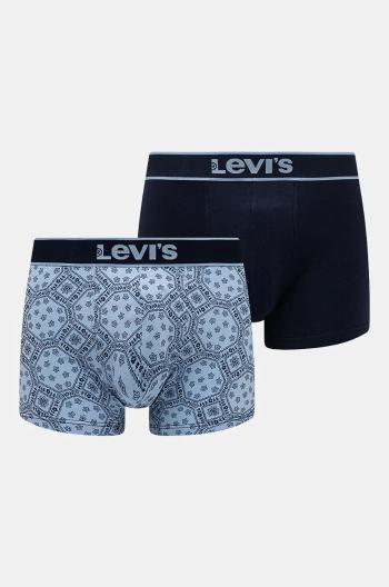 Boxerky Levi's 2-pack pánské, tmavomodrá barva, 37149-1031