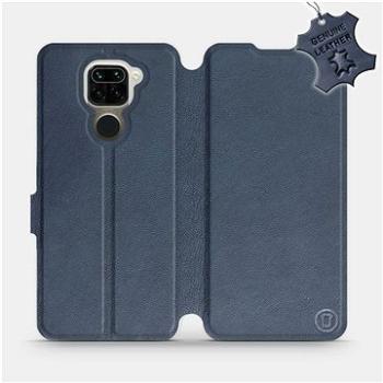 Flip pouzdro na mobil Xiaomi Redmi Note 9 - Modré - kožené -   Blue Leather (5903516288885)