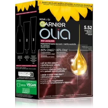 Garnier Olia Big Kit permanentní barva na vlasy odstín 5.52 Glassy Merlot 1 ks