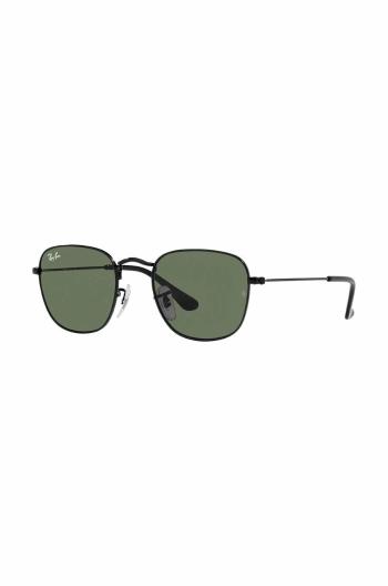 Dětské sluneční brýle Ray-Ban JUNIOR ROUND zelená barva, 0RJ9557S