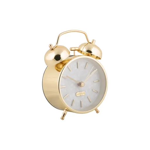 Karlsson 6009GD designový budík zlatá, pr. 12 cm