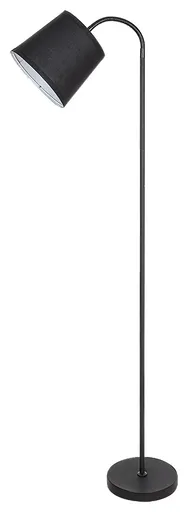 Rabalux Černá stojací lampa Godric s černým stínidlem pro žárovku E27 6640