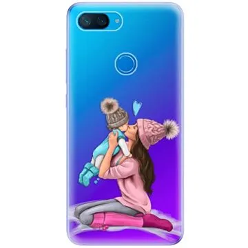 iSaprio Kissing Mom - Brunette and Boy pro Xiaomi Mi 8 Lite (kmbruboy-TPU-Mi8lite)