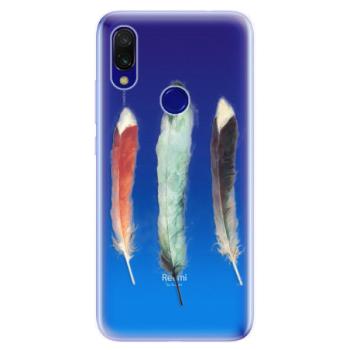 Odolné silikonové pouzdro iSaprio - Three Feathers - Xiaomi Redmi 7