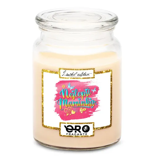 Svíčka Nejlepší maminka – blop (Vůně svíčky: Vanilka)