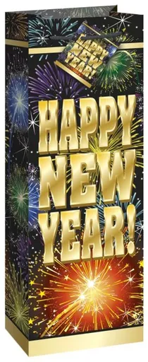 Taška na víno - Happy New Year - Silvestr - UNIQUE