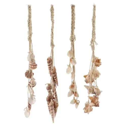 4ks závěsná dekorace mušle na provázku  daan kromhout