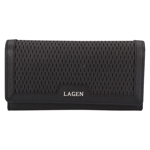 Dámská kožená peněženka Lagen Rastaf - černá
