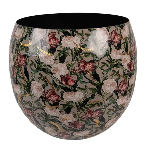 Vánoční ozdoba svítící skleněná koule s Led a andílkem - Ø 12 cm/ 3*AA J-Line by Jolipa