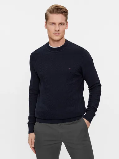 Tommy Hilfiger pánský tmavě modrý svetr MW0MW33131 XXL