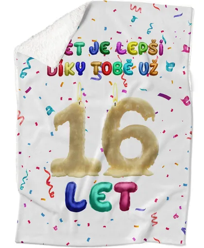 Deka Svět je lepší díky Tobě (věk: 16, Podšití beránkem: ANO)