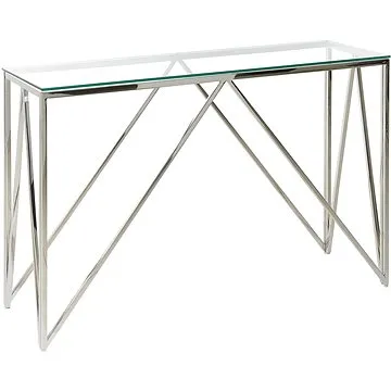 Skleněný BELIANI stříbrný WESO (beliani_320232)