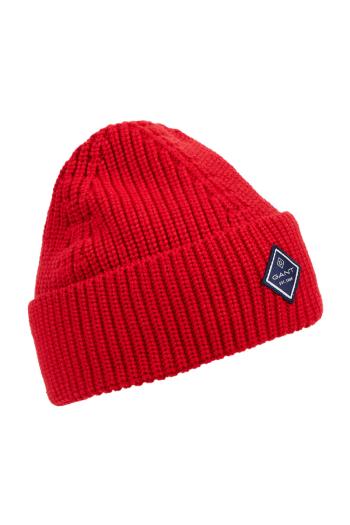 ČEPICE GANT UNISEX. COTTON RIB KNIT HAT RUBY RED