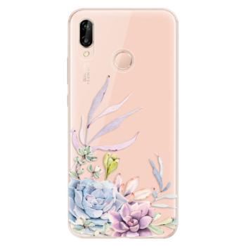 Odolné silikonové pouzdro iSaprio - Succulent 01 - Huawei P20 Lite