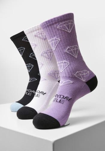 Cayler & Sons Everyday Hustle Socks 3-Pack black+lilac+white - 47–50