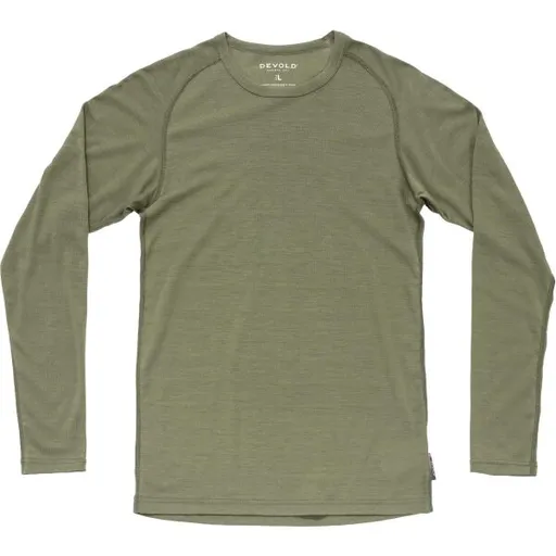 Devold LAUPAREN MERINO 190 Pánské funkční triko, khaki, velikost