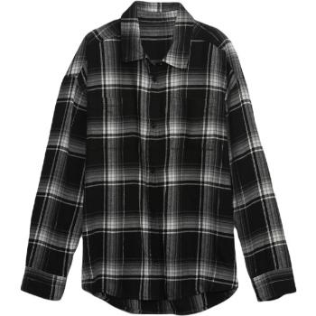 GAP LS FLANNEL Dívčí košile, černá, velikost