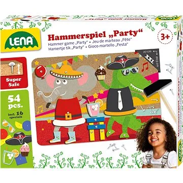 Lena Hra s kladívkem , party, barevný korek (65835)
