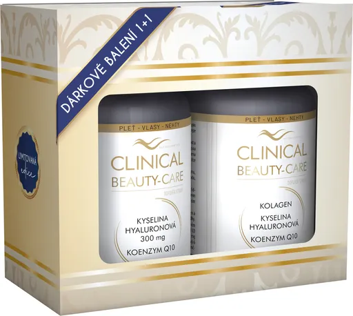 Clinical Clinical Beauty-Care Kyselina hyaluronová + Kolagen + Q10 60 tobolek + 60 tablet